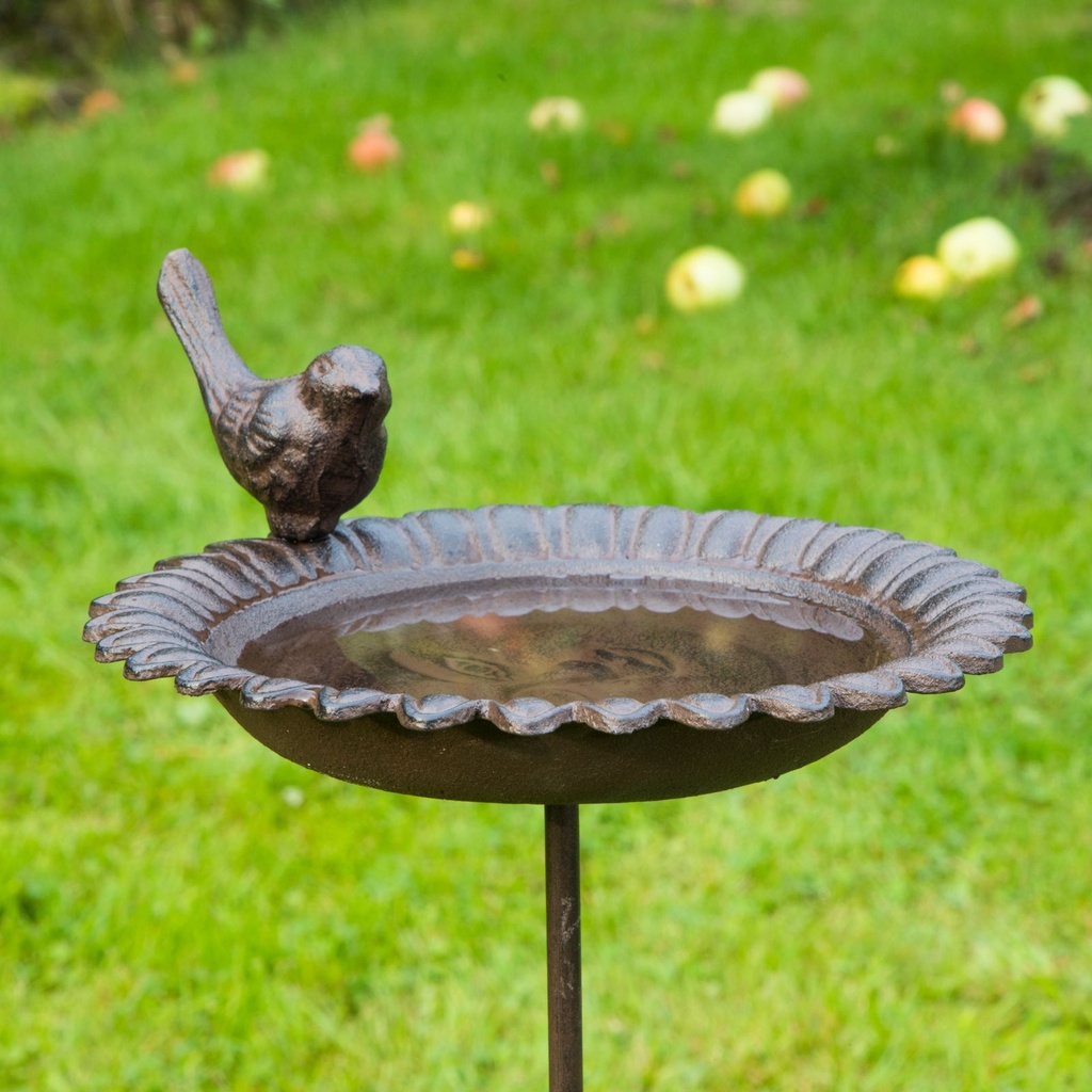 Vogeltränke Vogel Gartendeko Vogelbecken Vogelbad Guss Gusseisen – Galeriebild 1, Artikelnummer 2815