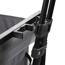 Faltbarer Bollerwagen mit Teleskopgriff, 80 kg Traglast, grau – Galeriebild 3, Artikelnummer 18020