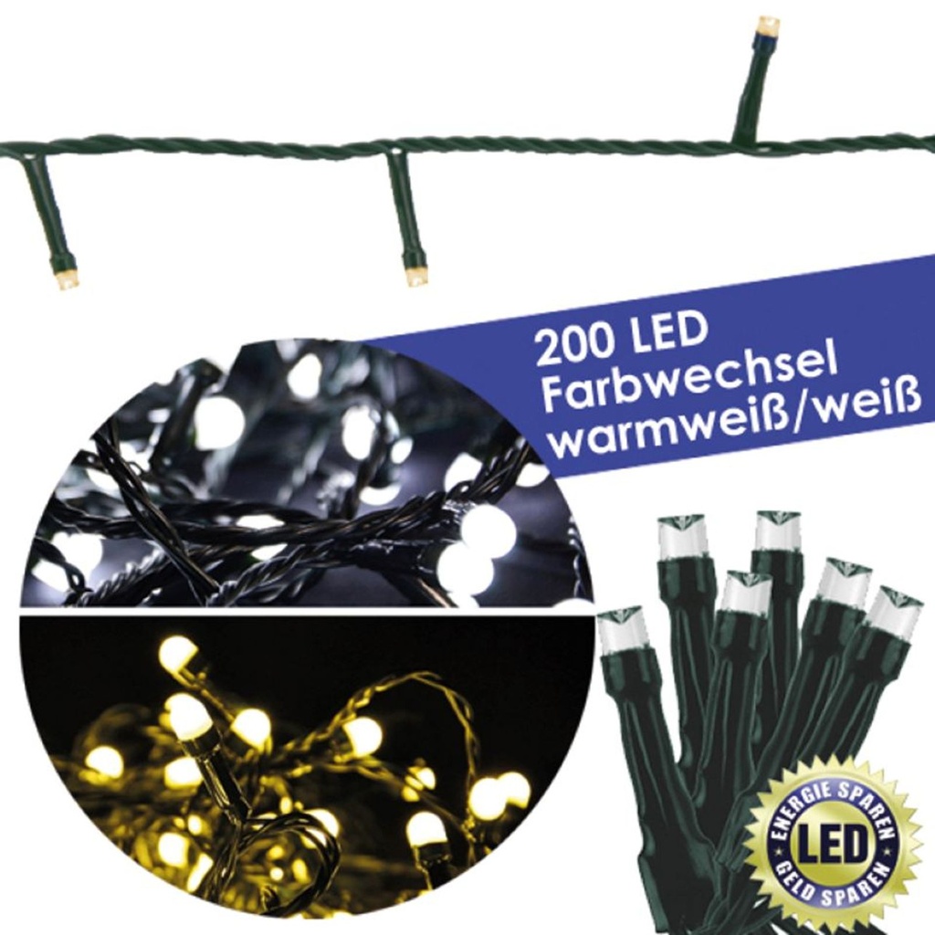 200 LED Lichterkette dimmbar 7m – Galeriebild 1, Artikelnummer 8445