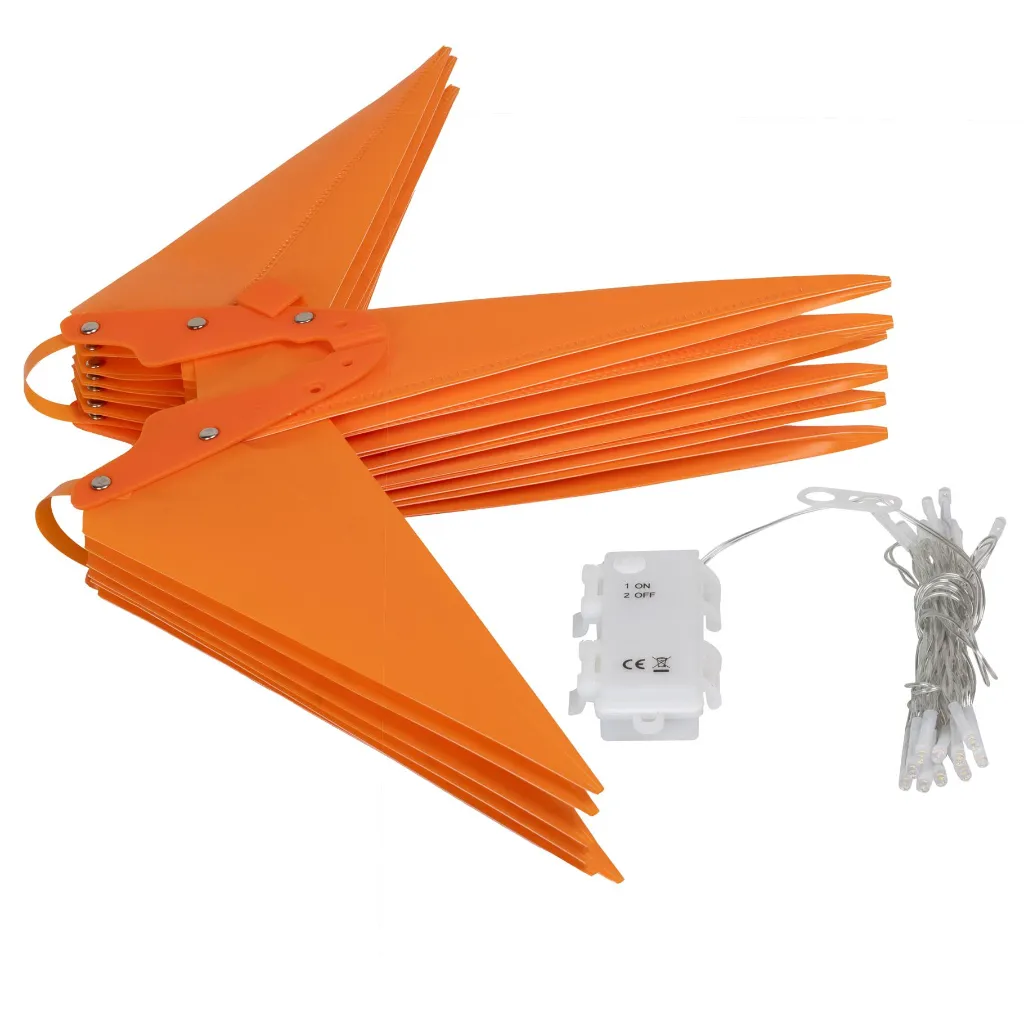 LED Weihnachtsstern orange, für d. Außengebrauch, ca. Ø 56 cm – Galeriebild 1, Artikelnummer 18505