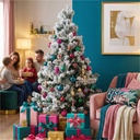 Weihnachtsbaum 150 cm mit Schneeoptik und Metallständer, PVC – Galeriebild 6, Artikelnummer 18285