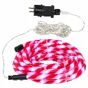 LED Lichterschlauch 6m, flexibel formbar rot / weiss – Galeriebild 1, Artikelnummer 18519