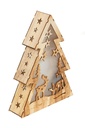 Hölzerner Weihnachtsbaum LED Weihnachtsdeko Weihnachtsbeleuchtung – Galeriebild 1, Artikelnummer 13019