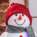 Dekorativer Schneemann LED Figur bunt Innenbereich 24 cm – Galeriebild 3, Artikelnummer 8001