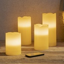 4er LED Kerzen flammenlos mit Fernbedienung