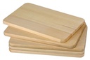 5x Holz Frühstücksbrettchen Vesperbrett Brettchen