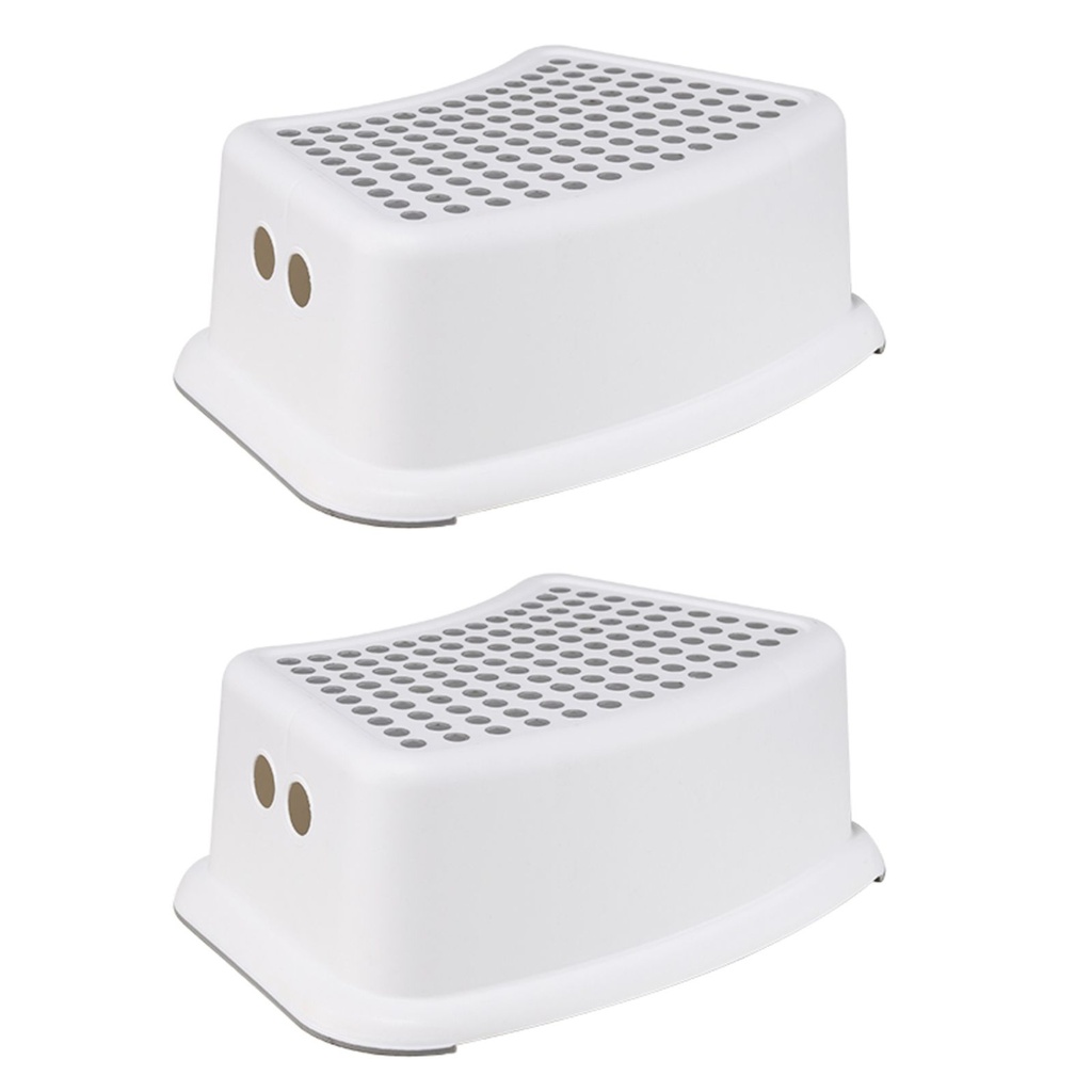 2er Set Tritthocker Schemel Kinderhocker Badhocker Kunststoffhocker